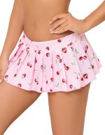 Women Lingerie Role Play Pleated Costume Mini Skirt with Garter Schoolgirl Outifts - Image 2